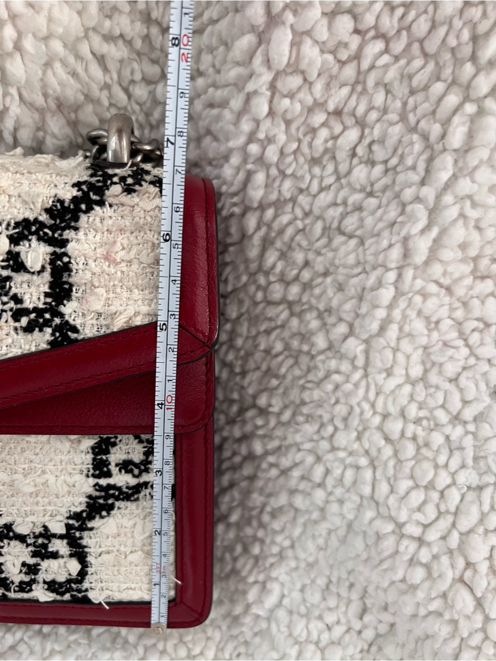 Gucci Dionysus Small Shoulder Bag w/ White and Black Tweed Monogram SHW - Picture 15 of 17